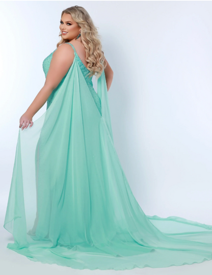 Sydneys Closet JK2218 size 16 Aquamarine
