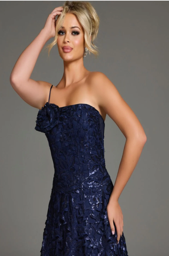 Jovani 39224A size 4 Navy