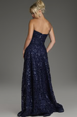 Jovani 39224A size 4 Navy