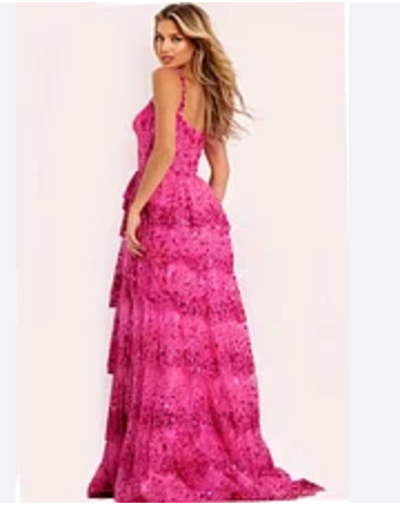 Jovani 47320 size 2 light yellow