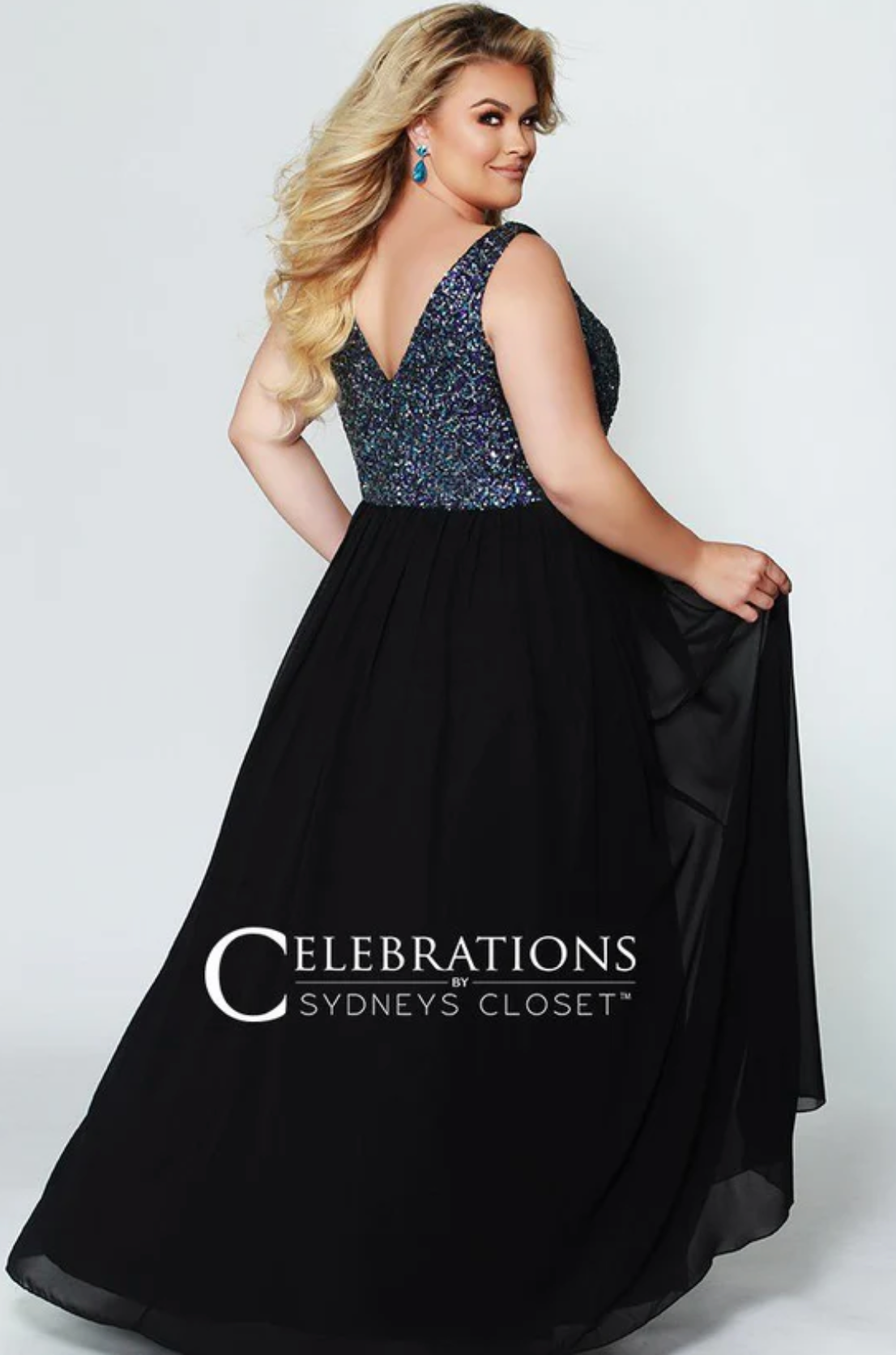 Sydney’s Closet CE1813 size 34 Black Multi