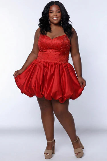 Sydney's Closet SC8171 Red Size 16