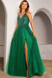 JOVANI 38437A ORANGE SIZE 8